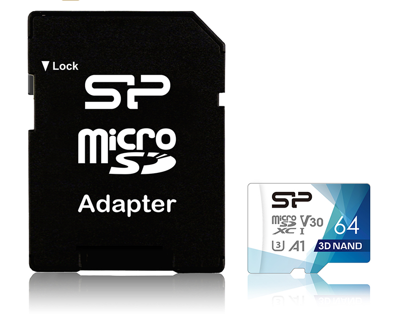 کارت حافظه microSDXC سیلیکون پاور مدل Superior Pro کلاس 10 استاندارد UHS-I U3 سرعت 100MBps ظرفیت64گیگابایت به همراه آداپتور SD